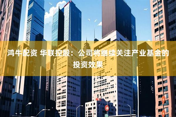 鸿牛配资 华联控股：公司将继续关注产业基金的投资效果